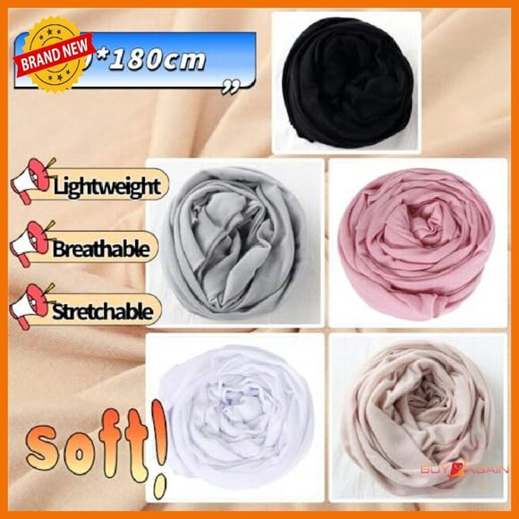 Soft Breathable Head Wraps 32x71 Inches Stretchy Polyester Hair Accessories main image 8